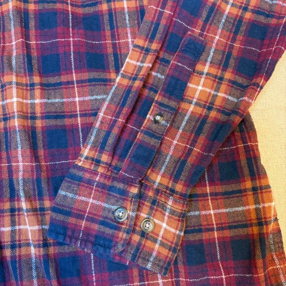 Eddie Bauer - Men’s Orange and Red Bristol Flannel - Picture 6 of 8